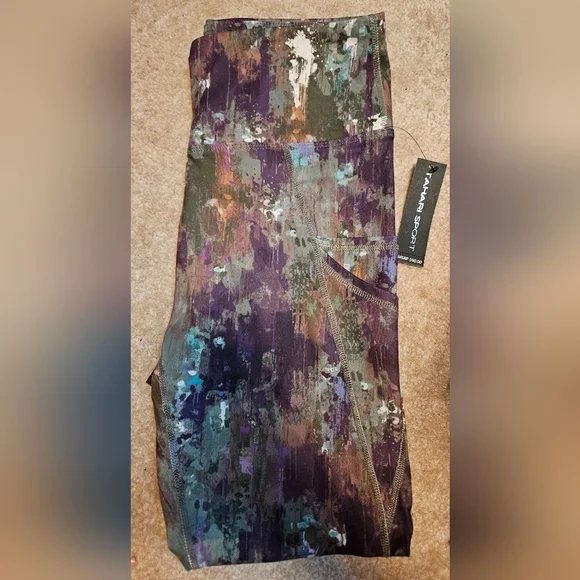 #394 Tahari Sport- 2 Pocket Earthtone Leggings,varies Sizes - Picture 1 of 7